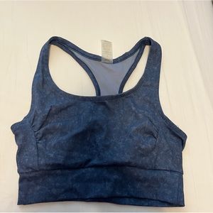 Blue workout top